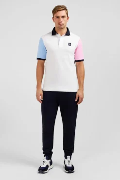 Maillot Blanc Colorblock