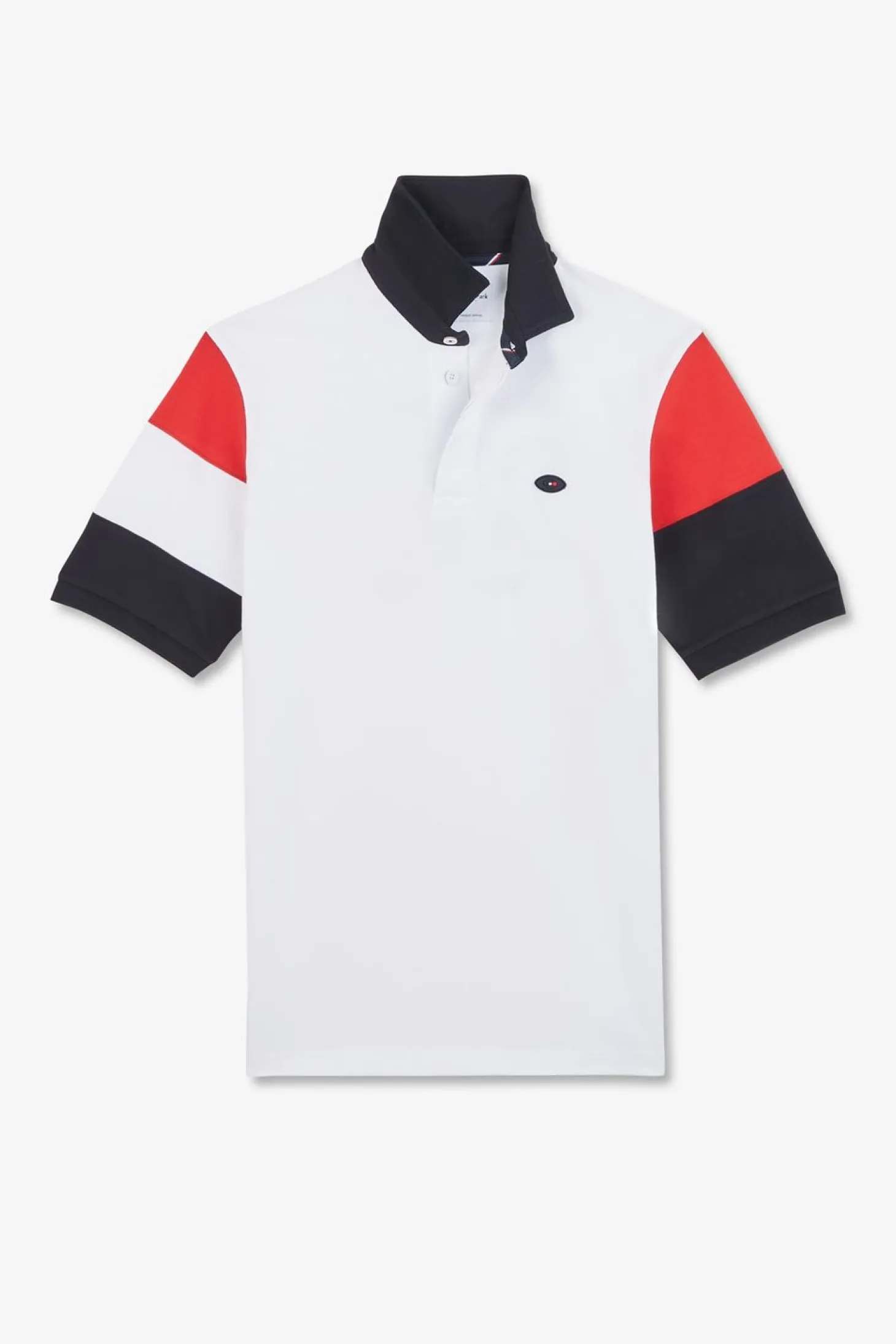 Maillot Blanc Colorblock Manches Courtes A Broderies Xv De France