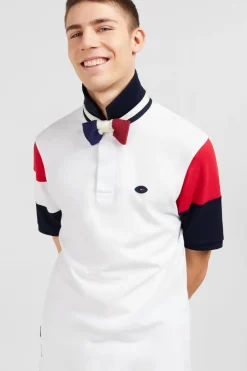Maillot Blanc Colorblock Manches Courtes A Broderies Xv De France