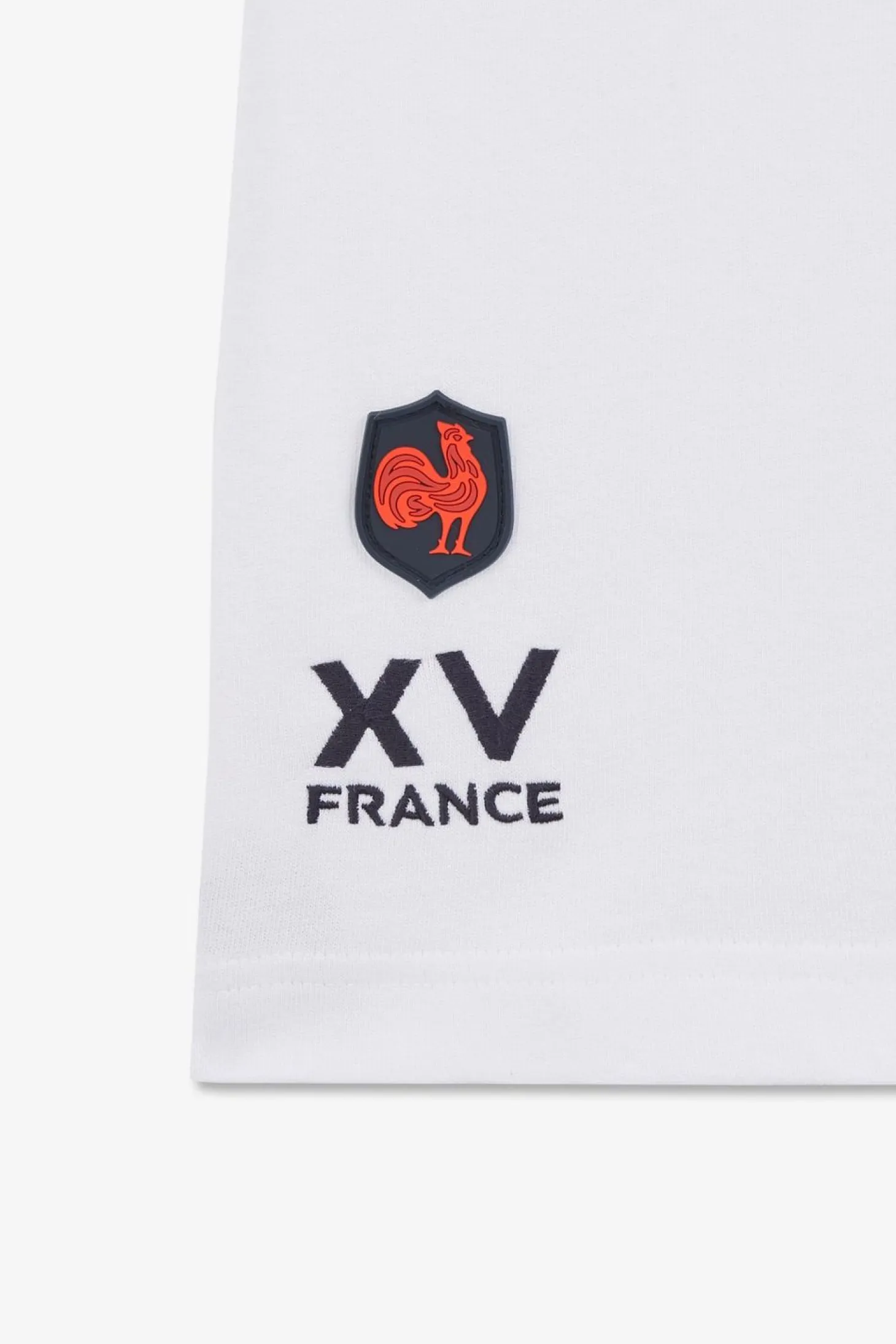 Maillot Blanc Colorblock Manches Courtes A Broderies Xv De France