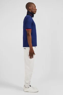 Maillot Bleu A Broderies Noeuds Papillon Au Dos