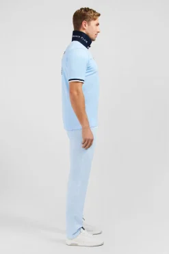 Maillot Bleu Clair A Broderies Noeuds Papillon Au Dos