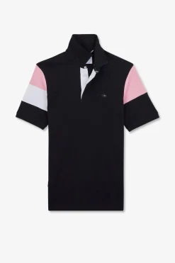 Maillot Bleu Fonce Colorblock A Broderies Xv De France