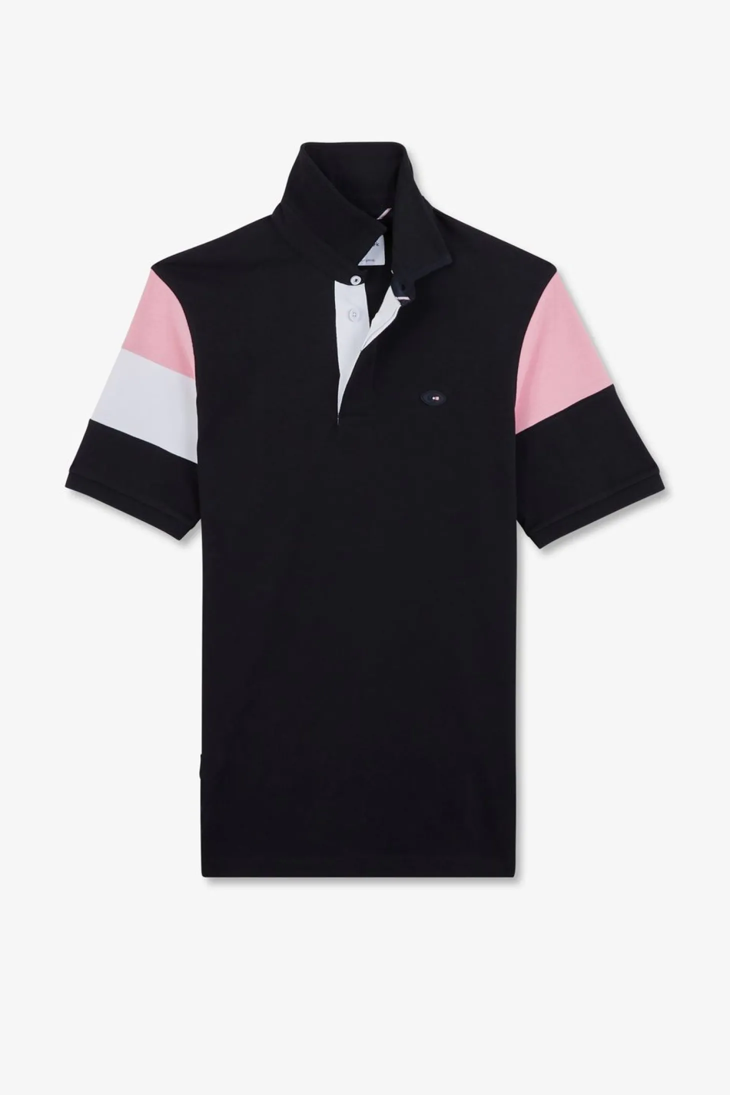 Maillot Bleu Fonce Colorblock A Broderies Xv De France