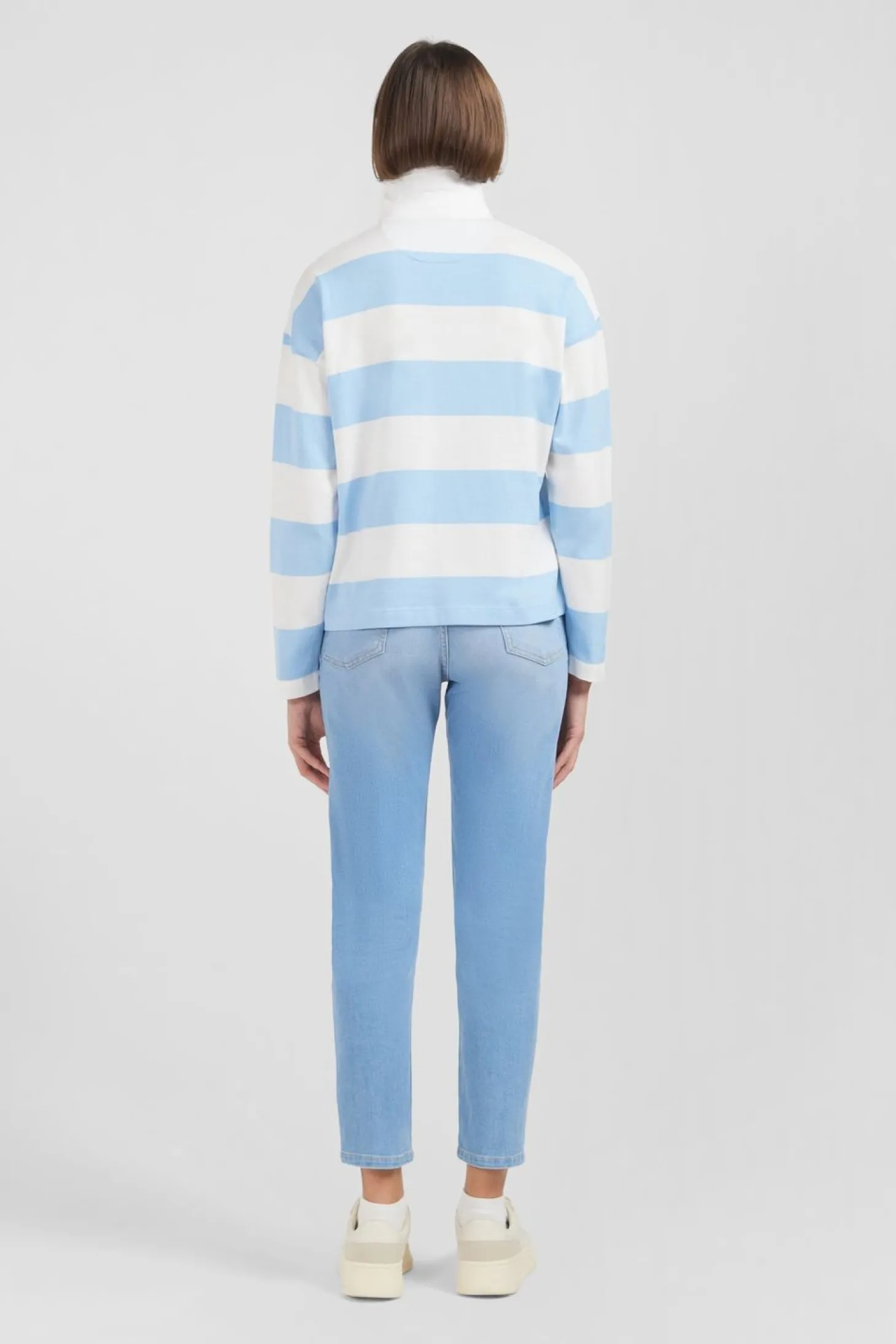Maillot Cercle Ciel En Coton Pima Coupe Relaxed