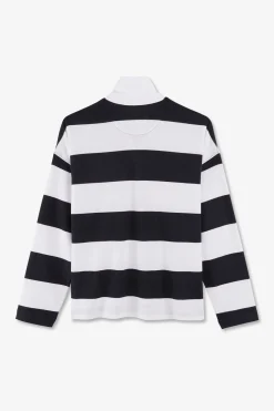 Maillot Cercle Marine En Coton Pima Coupe Relaxed