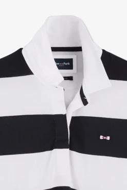 Maillot Cercle Marine En Coton Pima Coupe Relaxed