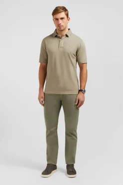 Maillot Uni Beige En Jersey