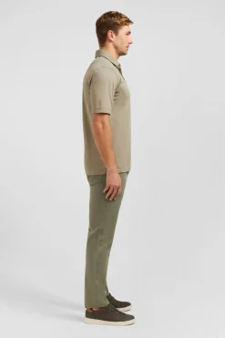 Maillot Uni Beige En Jersey