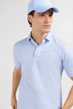 Maillot Uni Bleu Clair En Jersey