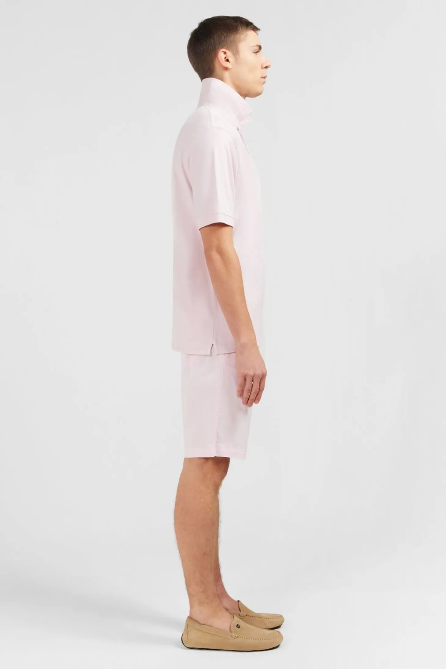 Maillot Uni Rose Clair En Jersey