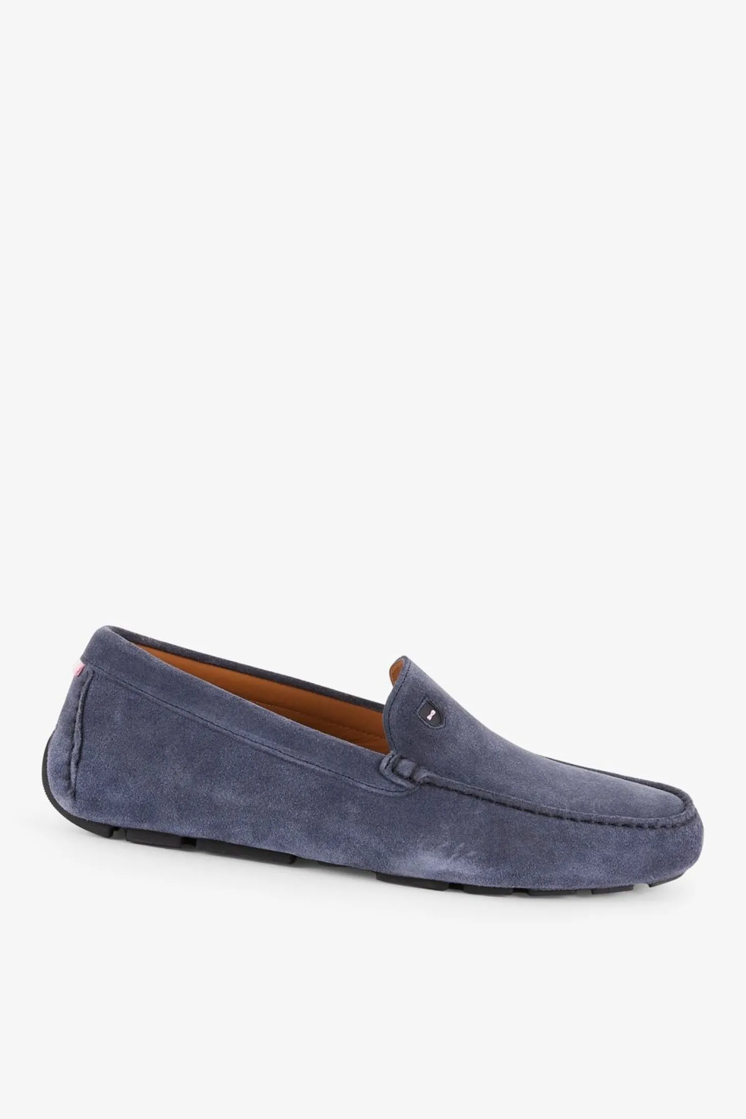 Mocassins Bleus En Cuir Suede