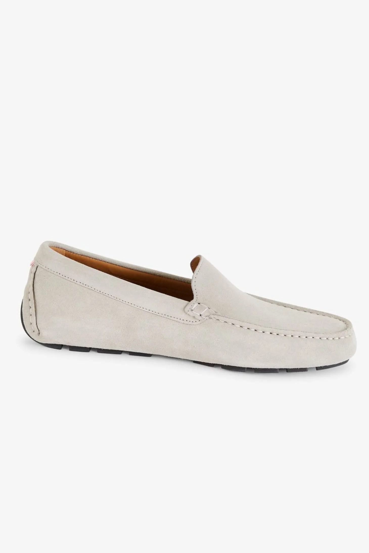 Mocassins Gris En Cuir Suede