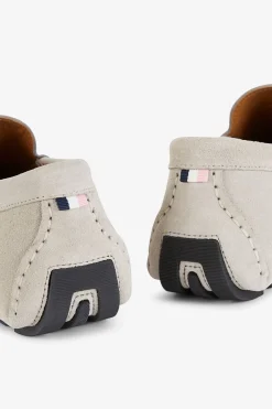 Mocassins Gris En Cuir Suede