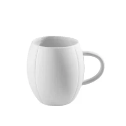 Mug Blanc En Porcelaine De Limoges - Grand Modele