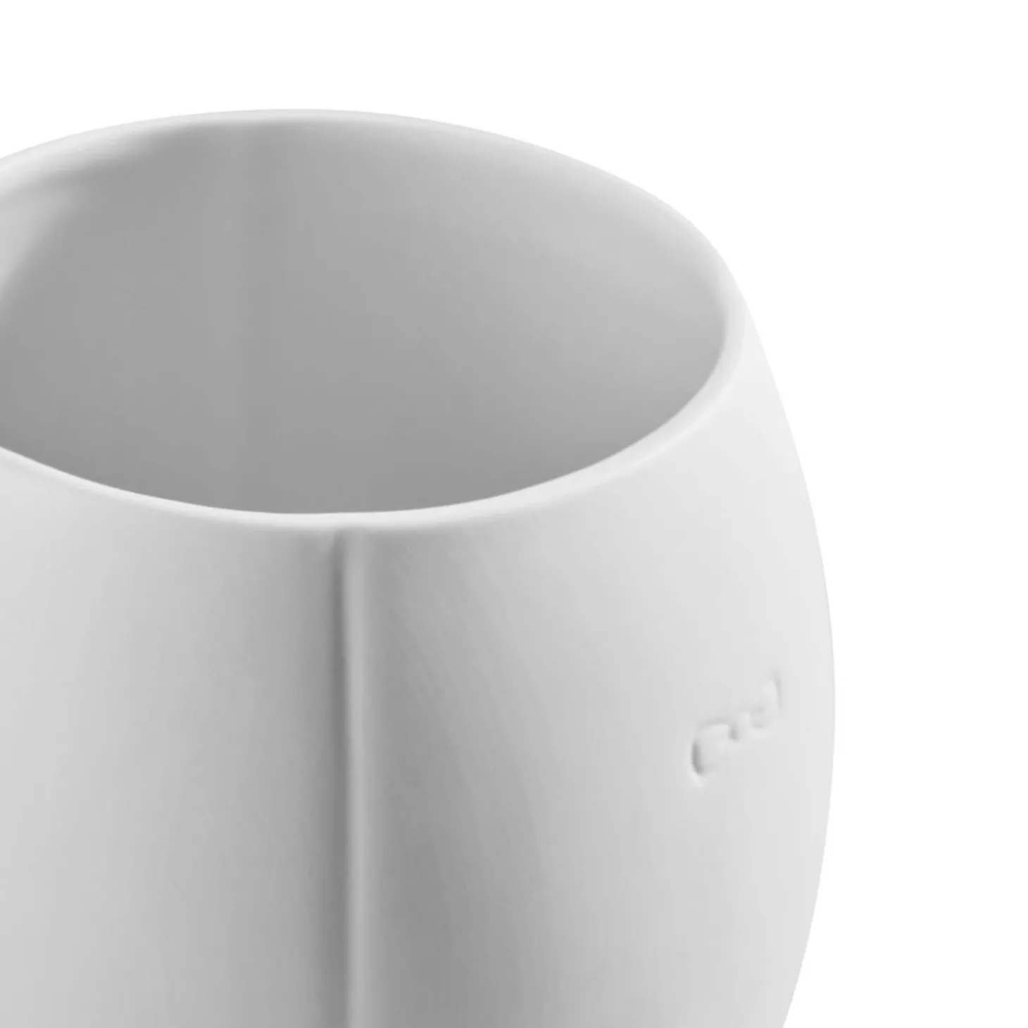 Mug Blanc En Porcelaine De Limoges - Grand Modele