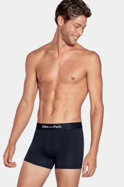 Pack De 2 Boxers Bleu Uni Et Micro-Motifs Ep