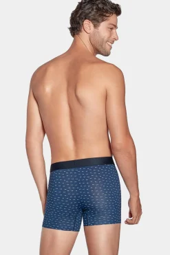 Pack De 2 Boxers Bleu Uni Et Noeuds Papillon