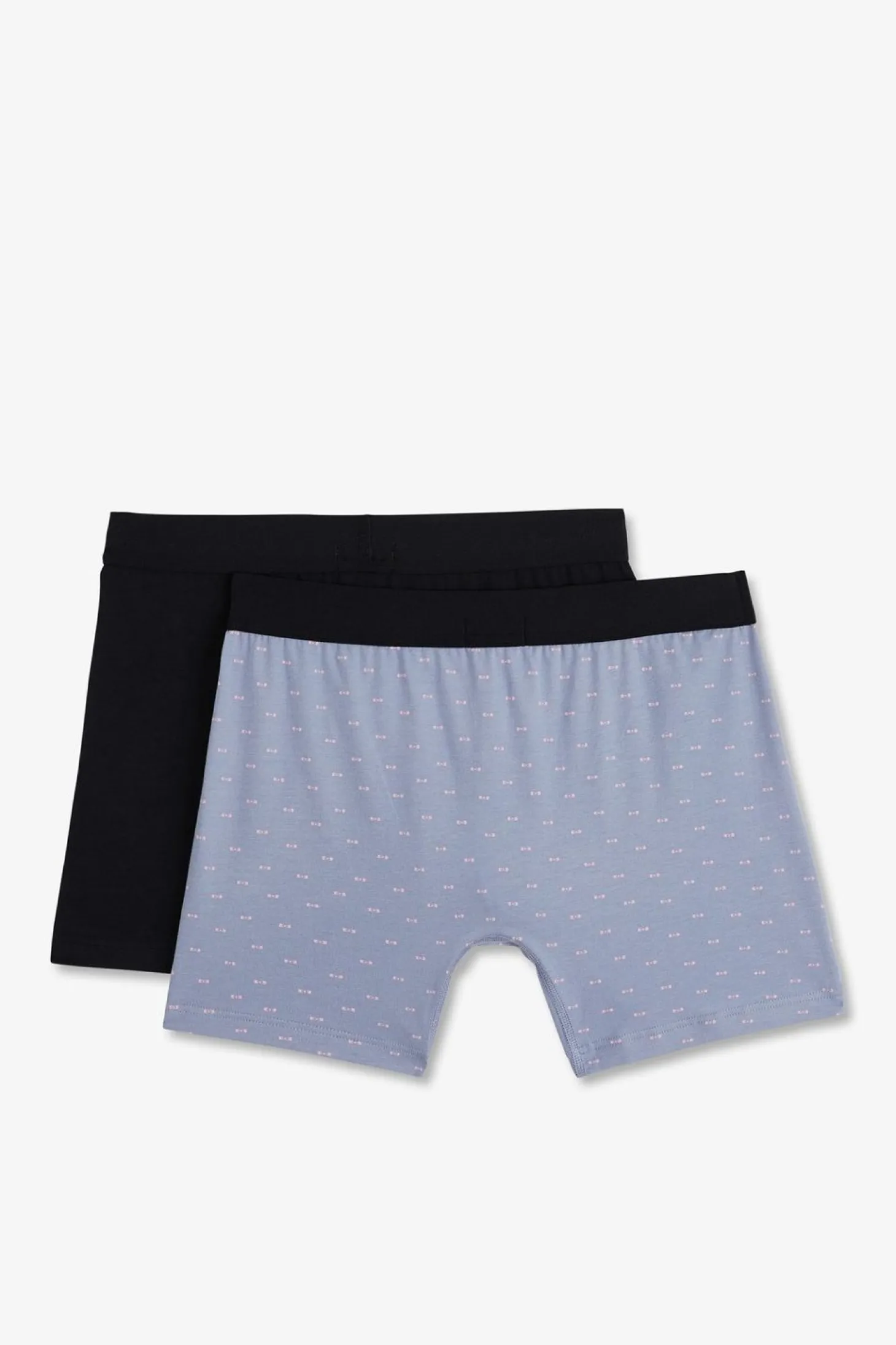 Pack De 2 Boxers Bleu Uni Et Noeuds Papillon