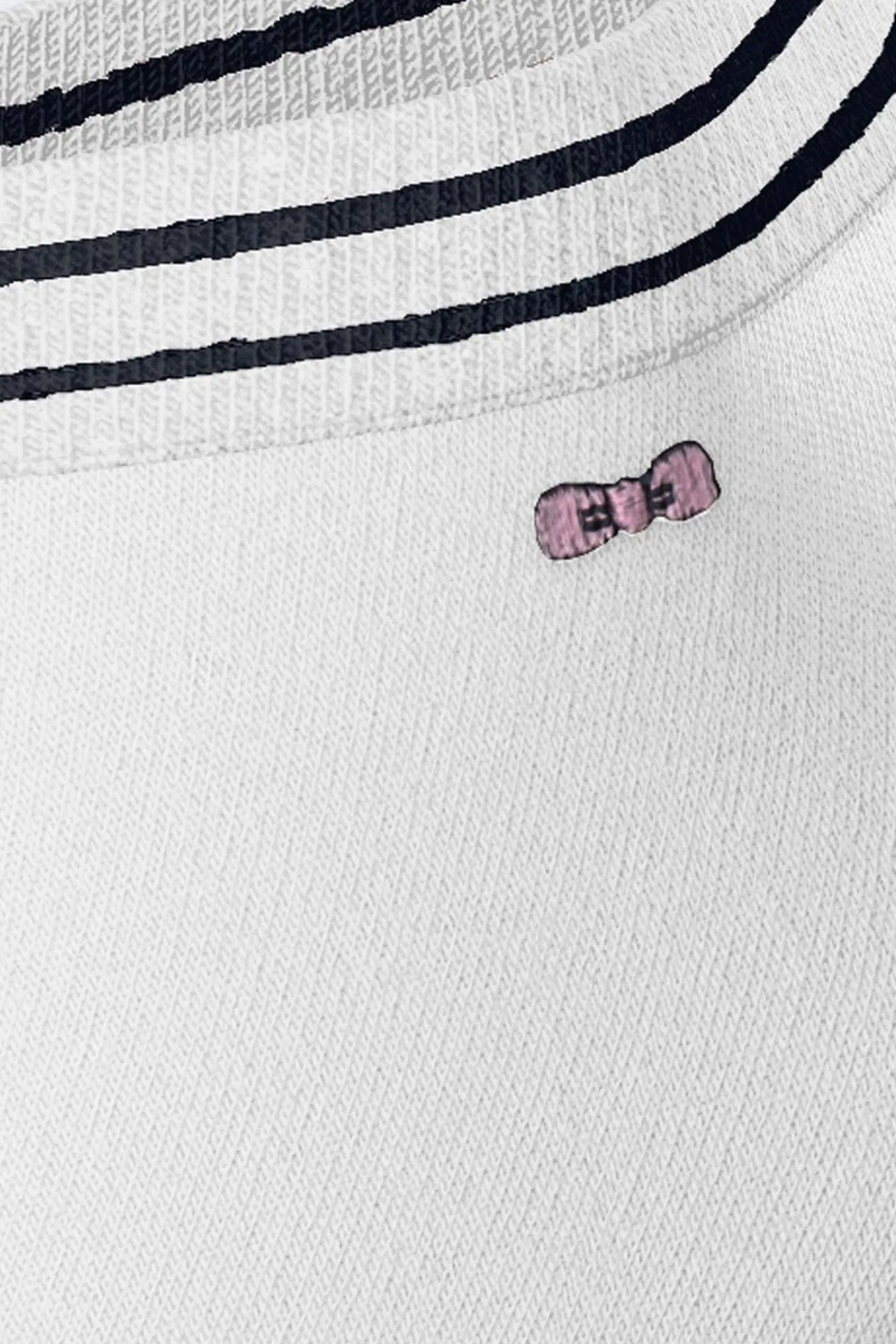 Paire De Chaussettes Basses Blanches A Bords Marine En Coton Stretch