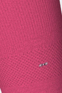 Paire De Chaussettes Cerclees Rouges En Coton Stretch