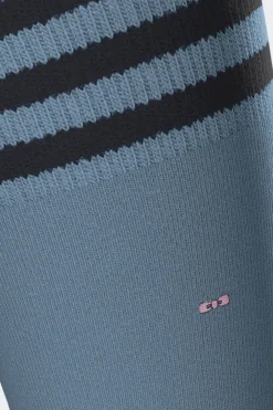 Paire De Chaussettes Ciel A Bords Rayes En Coton Stretch