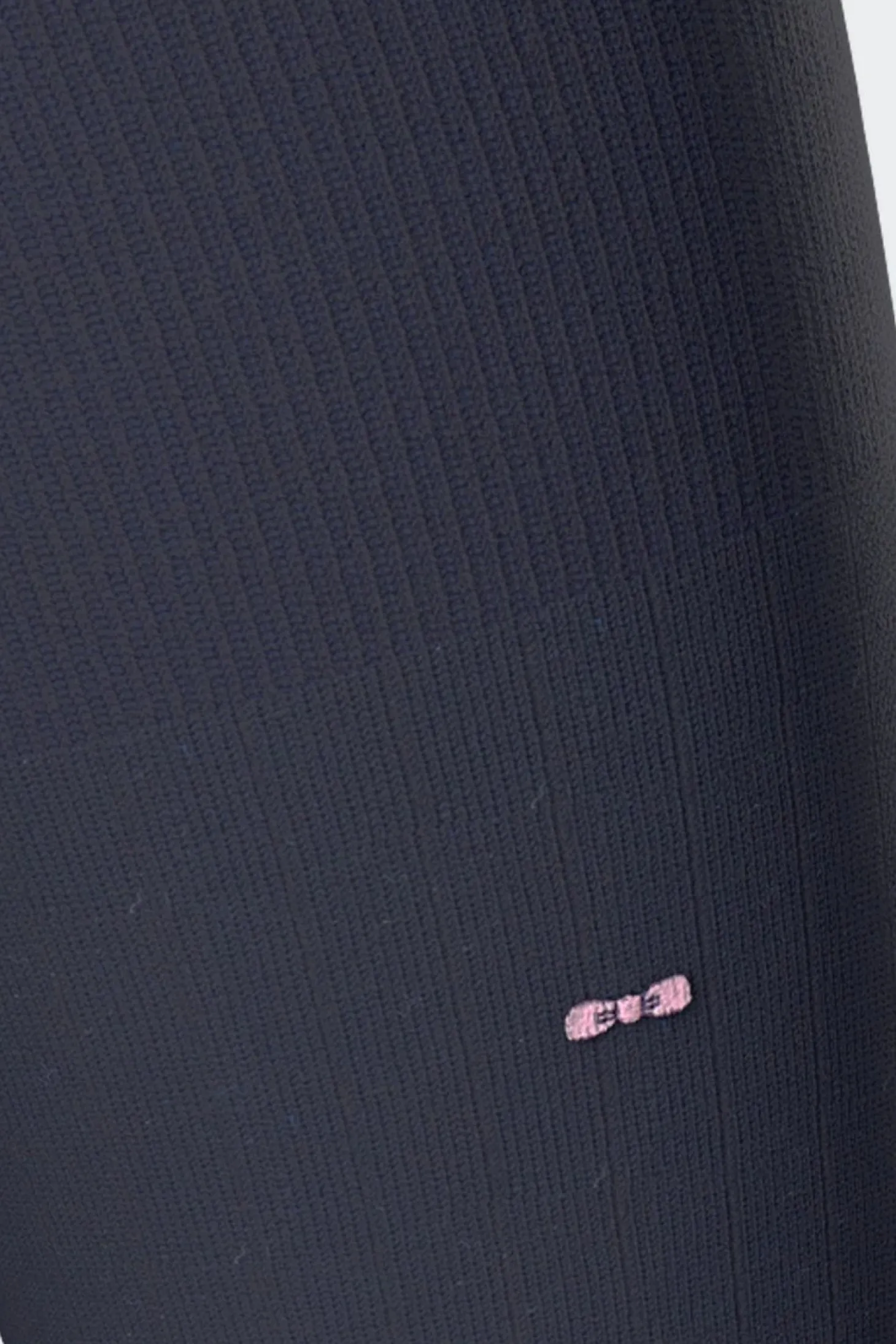 Paire De Chaussettes Cotelees Marine En Coton Stretch