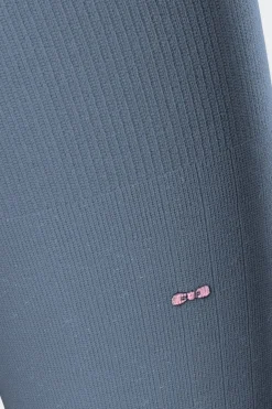 Paire De Chaussettes Cotelees Ciel En Coton Stretch