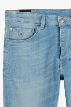 Pantalon Bleu Droit 5 Poches