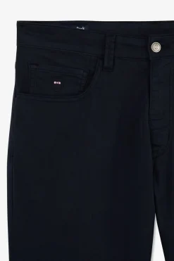 Pantalon Bleu Marine Droit 5 Poches
