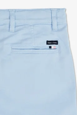 Pantalon Chino Bleu Ciel En Coton Stretch