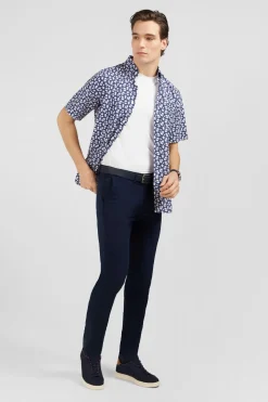 Pantalon Chino Bleu Marine