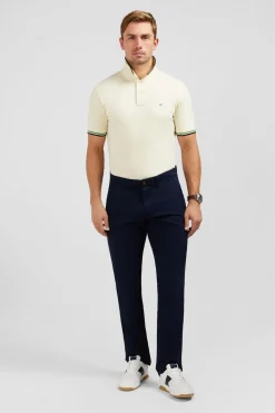 Pantalon Chino Sans Plis Bleu Marine