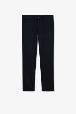 Pantalon Chino Sans Plis Bleu Marine