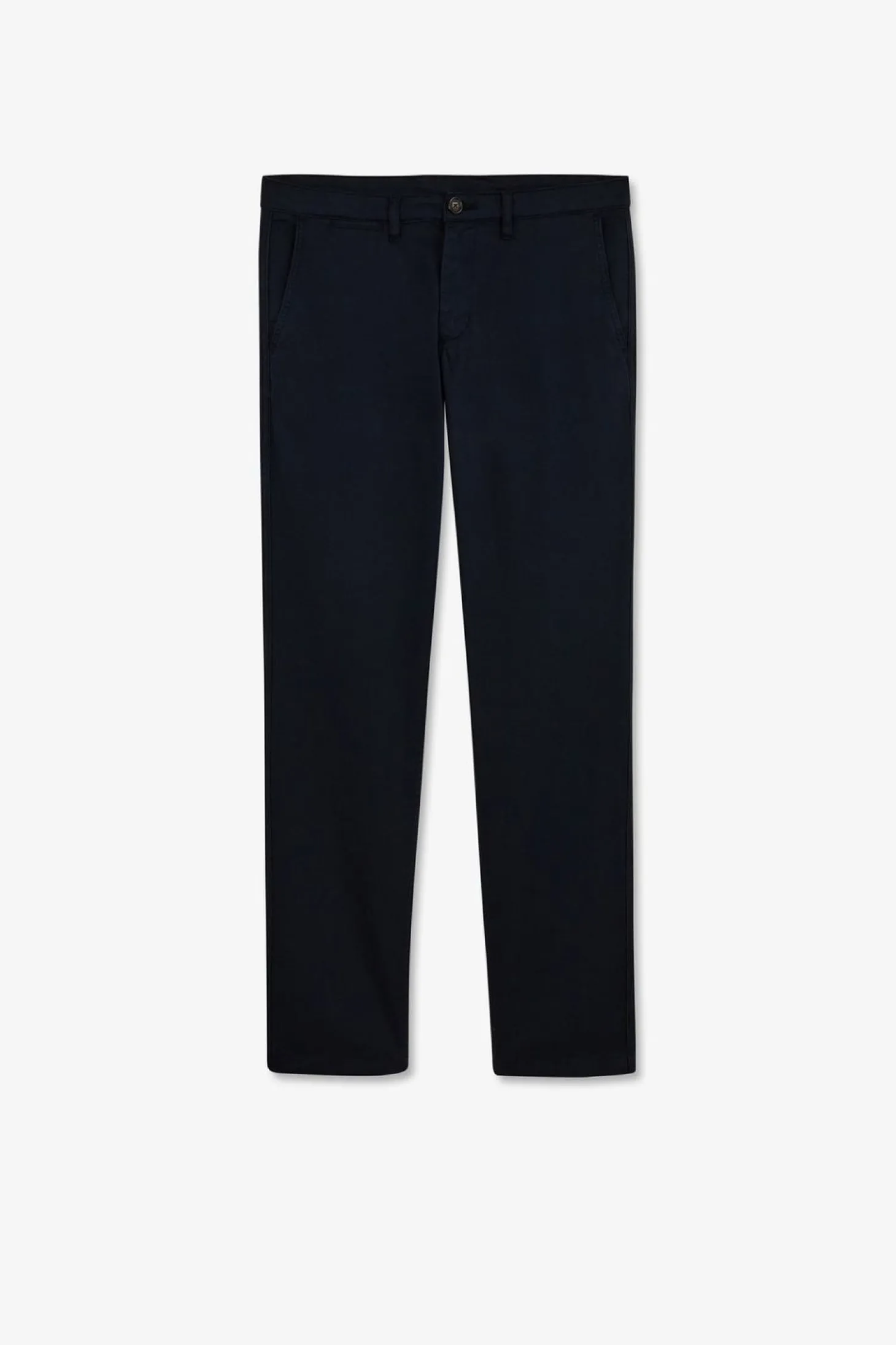 Pantalon Chino Sans Plis Bleu Marine