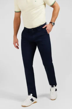 Pantalon Chino Sans Plis Bleu Marine