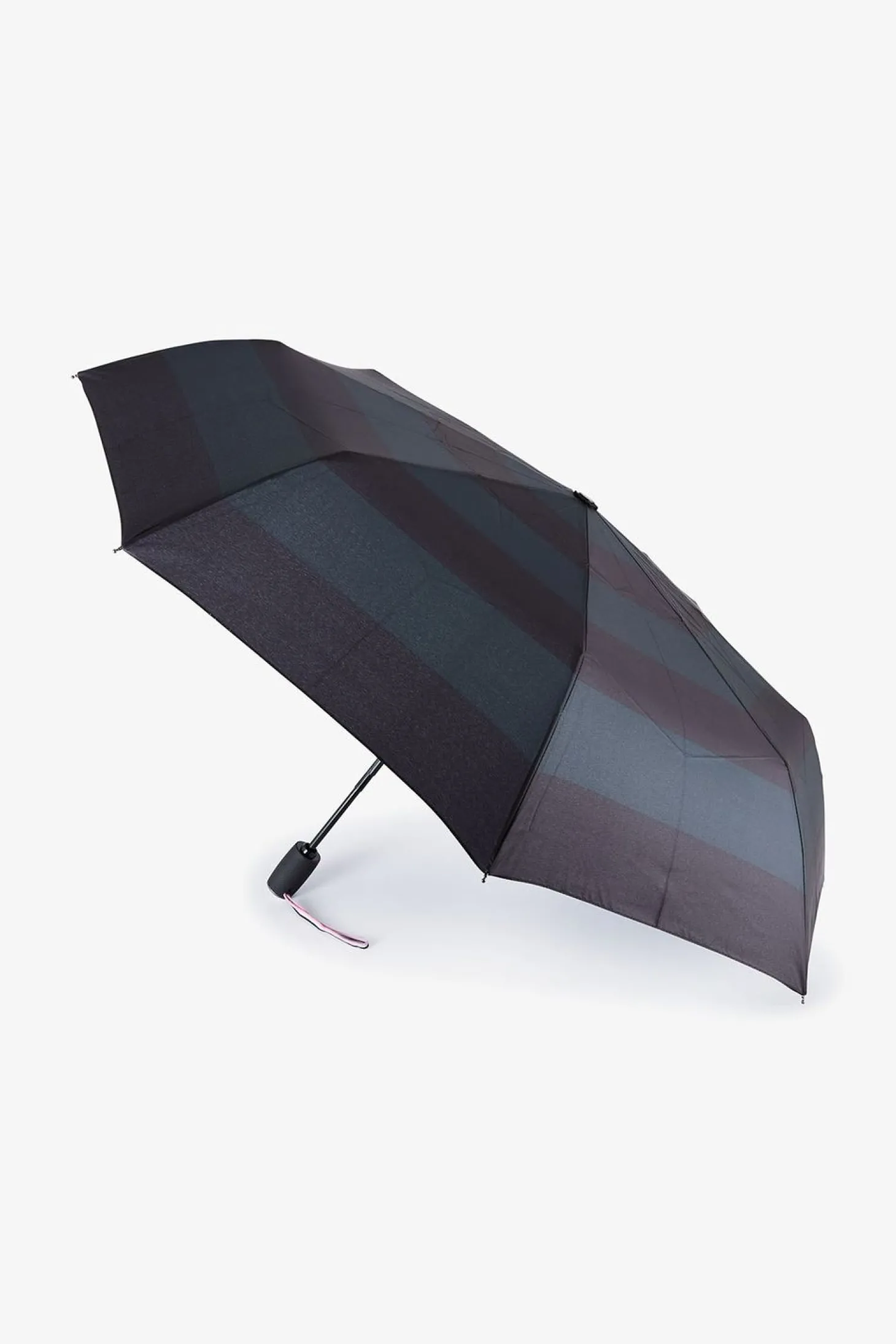 Parapluie Bleu Marine Pliant A Rayures