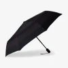 Parapluie Noir Pliant A Rayures
