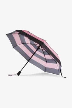 Parapluie Rose Pliant A Rayures