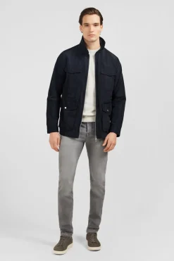 Parka Bleu Marine Unie