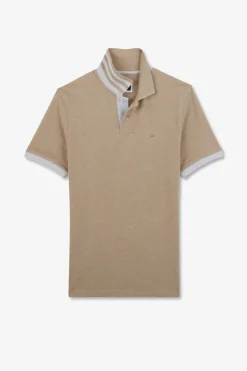 Polo Beige A Manches Courtes