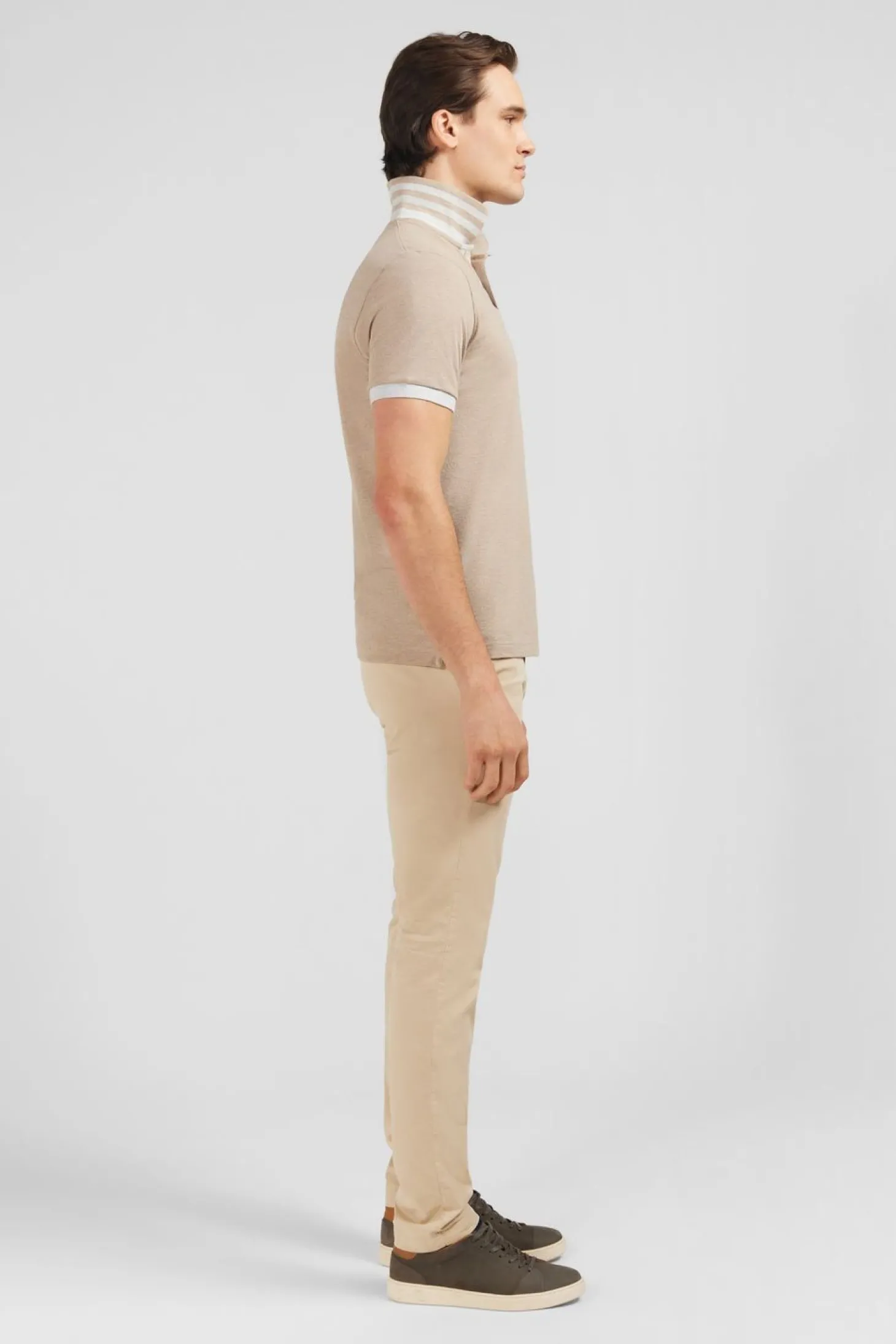 Polo Beige A Manches Courtes