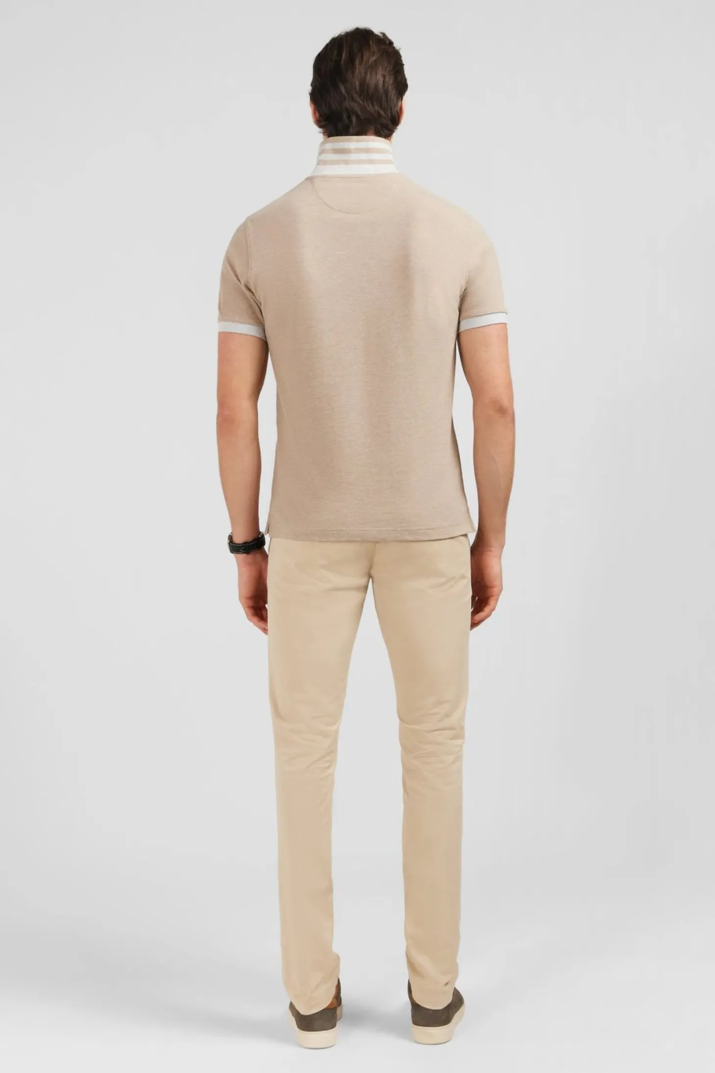 Polo Beige A Manches Courtes