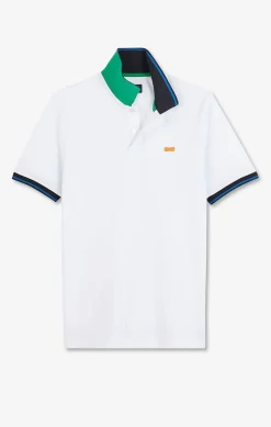 Polo Blanc A Manches Courtes