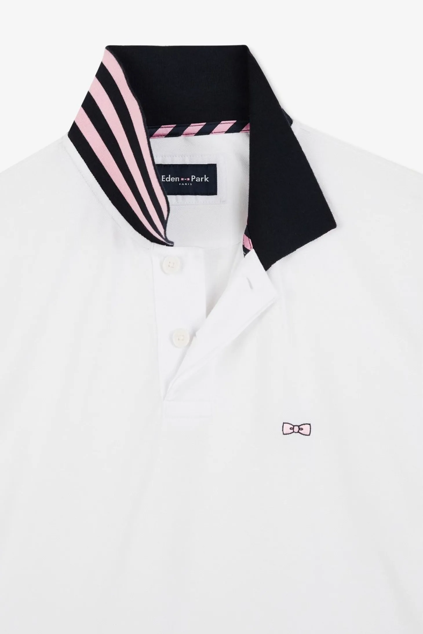 Polo Blanc A Manches Courtes Numero 10