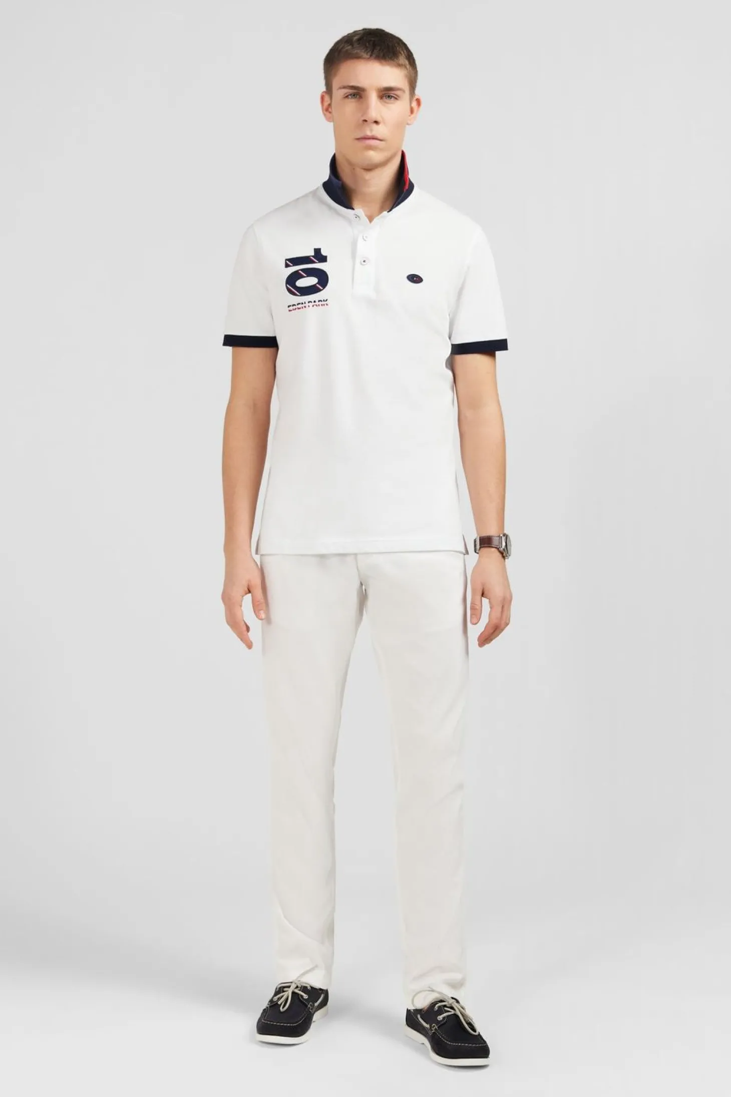 Polo Blanc A Manches Courtes Xv De France