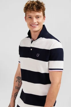 Polo Blanc A Rayures