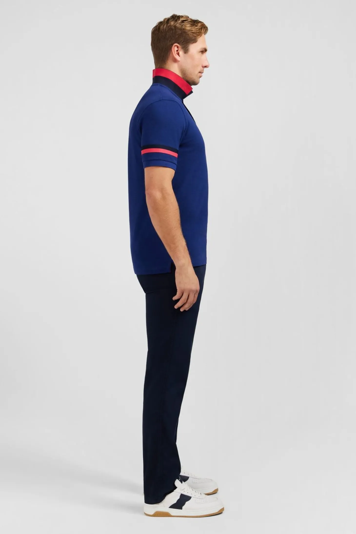 Polo Bleu A Manches Courtes