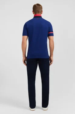 Polo Bleu A Manches Courtes