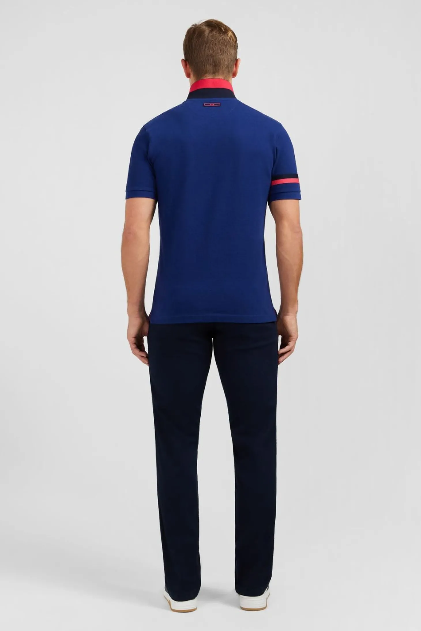 Polo Bleu A Manches Courtes